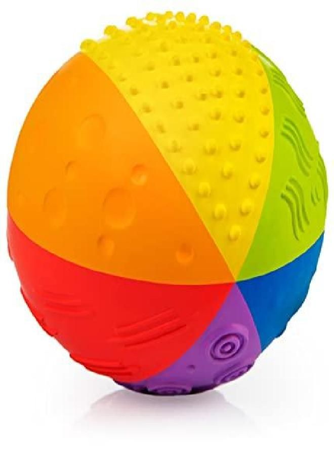 caaocho Pure Natural Rubber Sensory Ball for Babies Rainbow 4