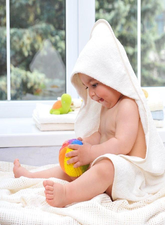 caaocho Pure Natural Rubber Sensory Ball for Babies Rainbow 4