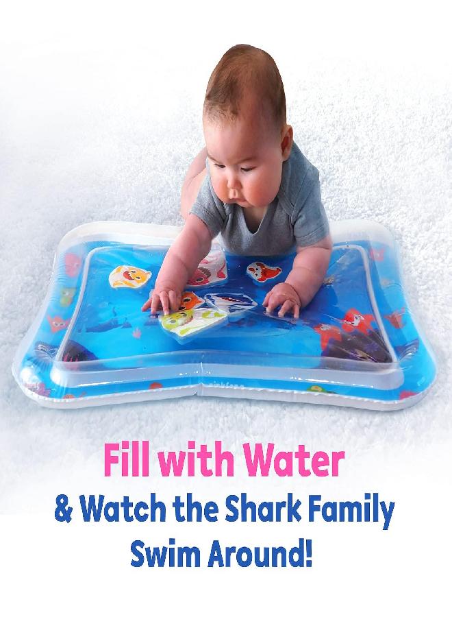 Baby Shark Tummy Time Water Filled Play Mat - Infant Toys to Help Learn How to Crawl - Baby Shark Official