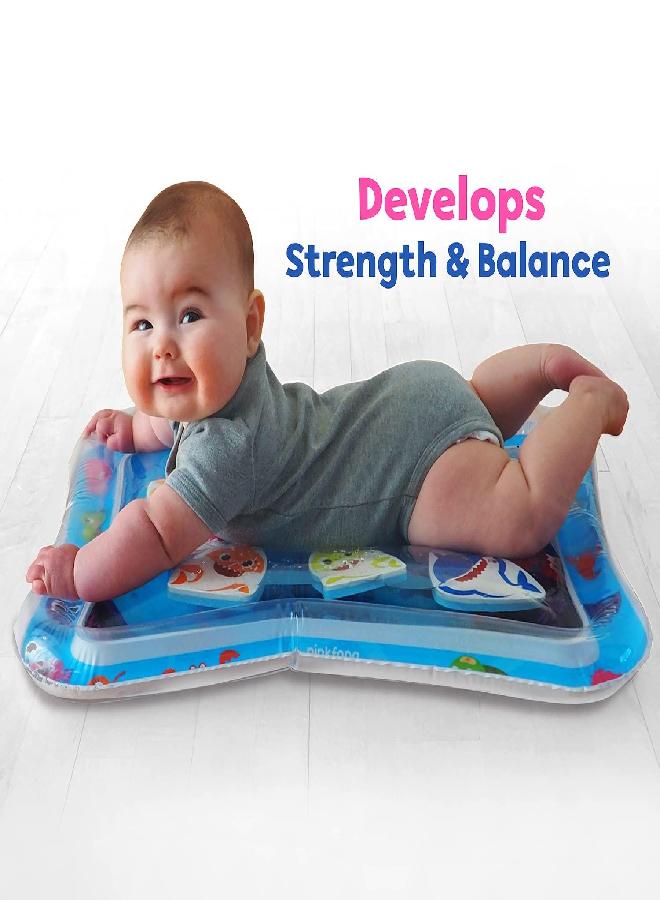 Baby Shark Tummy Time Water Filled Play Mat - Infant Toys to Help Learn How to Crawl - Baby Shark Official