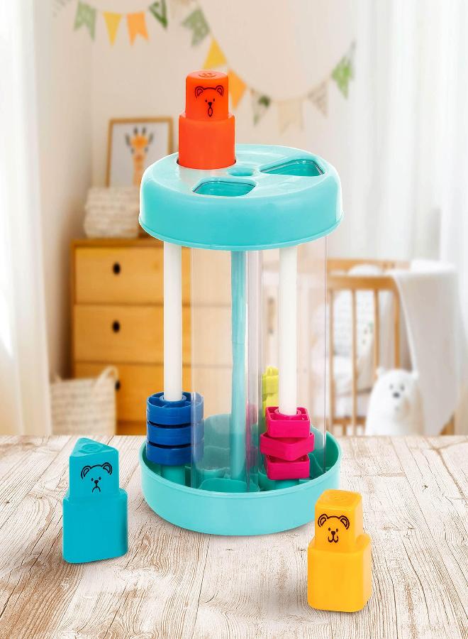 Battat - Shape Sorter - Colorful Sorting Toy - 3 Shapes & Sounds - Educational & Developmental Toy for Toddlers - Shapes & Sound Sorter - 18 Months +