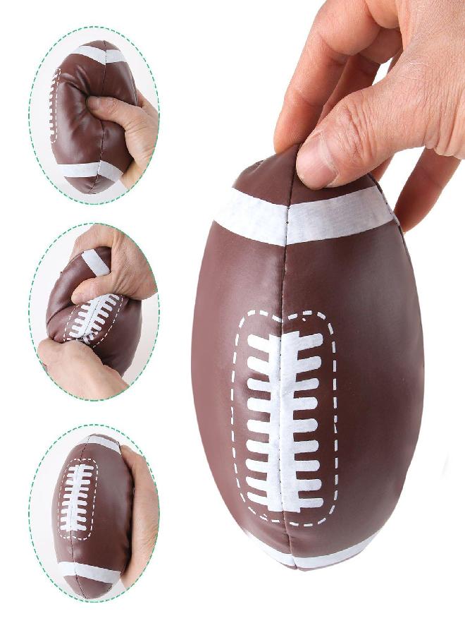 Liberty Imports Mini Soft Plush Stuffed Sports Balls Toy Set for Kids, Toddlers, 5 inches - Set of 4 (Football, Baseball, Basketball, Soccer)