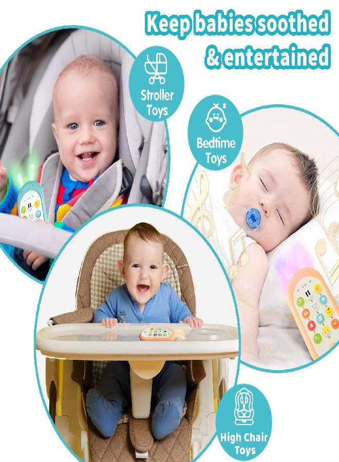 Richgv Baby Cell Phone Toy Sensory Learning Toys with 12 Functions, Baby Toys 6 to 12 Months with Light Multi Sound Effects Toys for 1 Year Old Boy Teething Toys for Babies Infant Toys Baby Boy Gifts