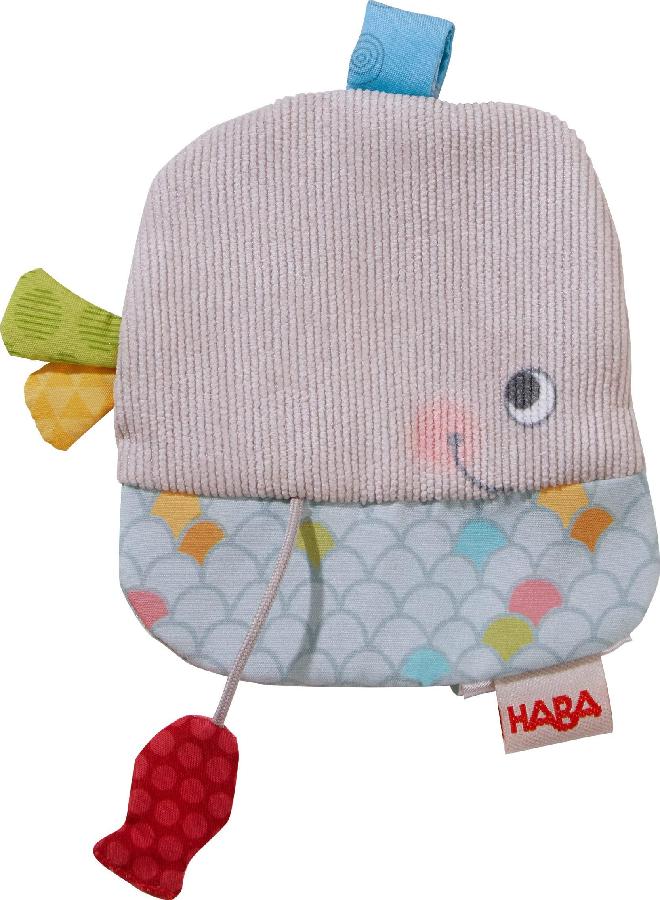 HABA Whale Crackly Lovey Crinkle Cloth Baby Toy