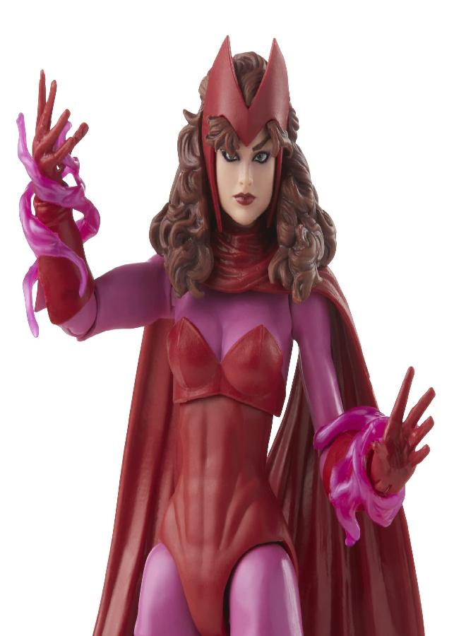 Marvel Legends Series Scarlet Witch 6-inch Retro Packaging Action Figure Toy, 4 Accessories