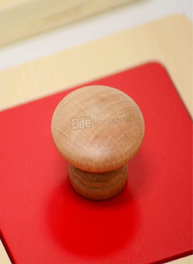 Elite Montessori Thick Single/Multiple Shape Jumbo Knob Puzzles Preschool Toddler Learning Material (Single Shape Puzzles)