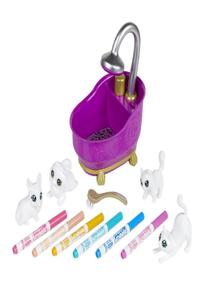 Crayola Scribble Scrubbie Pets Tub Set, Toys for Girls & Boys, Gifts for Kids, Ages 3, 4, 5, 6