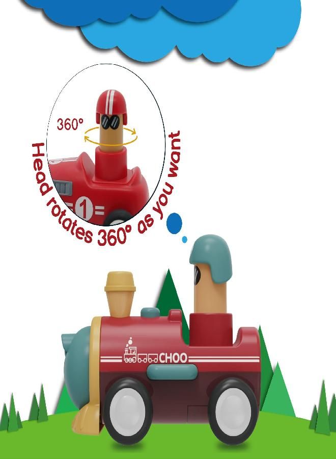 LiKee Toy Cars Push and Go Play Friction Powered Vehicles Transport Tools Gifts for Babies Toddlers Kids Boys Girls Age 3+ Years Old (Including Car Airplane Boat Train)