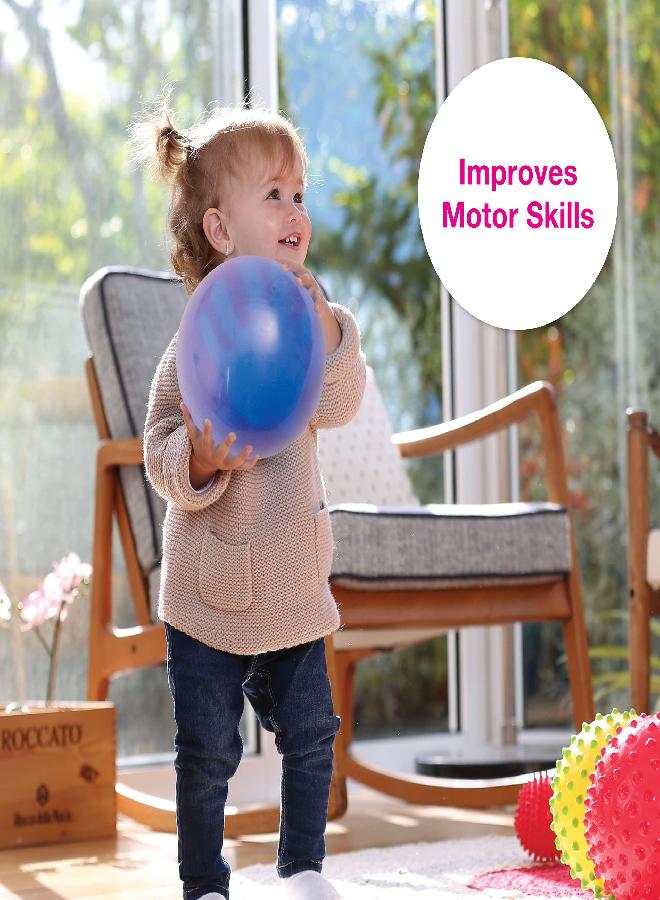 Edushape Change-A-Color Sensory Ball for Baby - 7” Toddler Ball for Baby That Helps Enhance Gross Motor Skills for Kids - Pack of 1 Baby Ball Interactive Incredi-Ball for Sensory Development