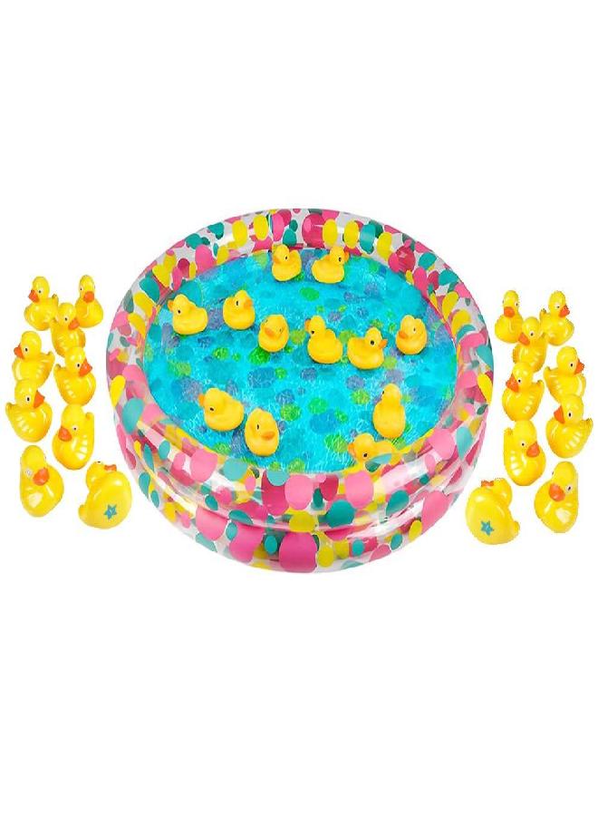 Duck Pond Matching Game Includes 20 Ducks with Numbers and Shapes and 3' x 6