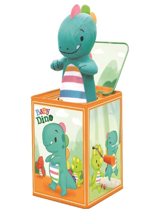 Schylling Baby Dino Jack in The Box, Green (BDJITB)