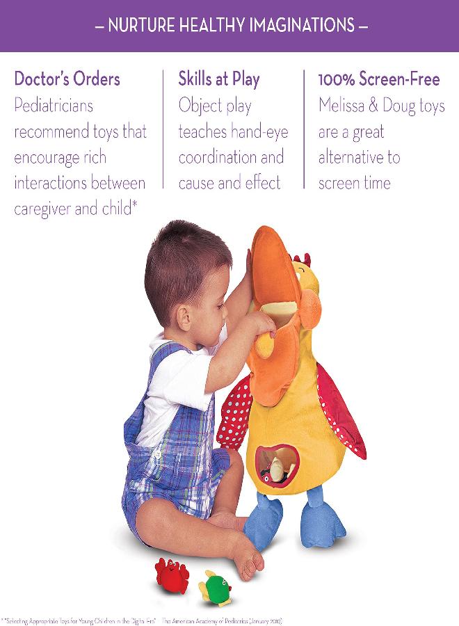 Melissa & Doug K's Kids Hungry Pelican Soft Baby Educational Toy