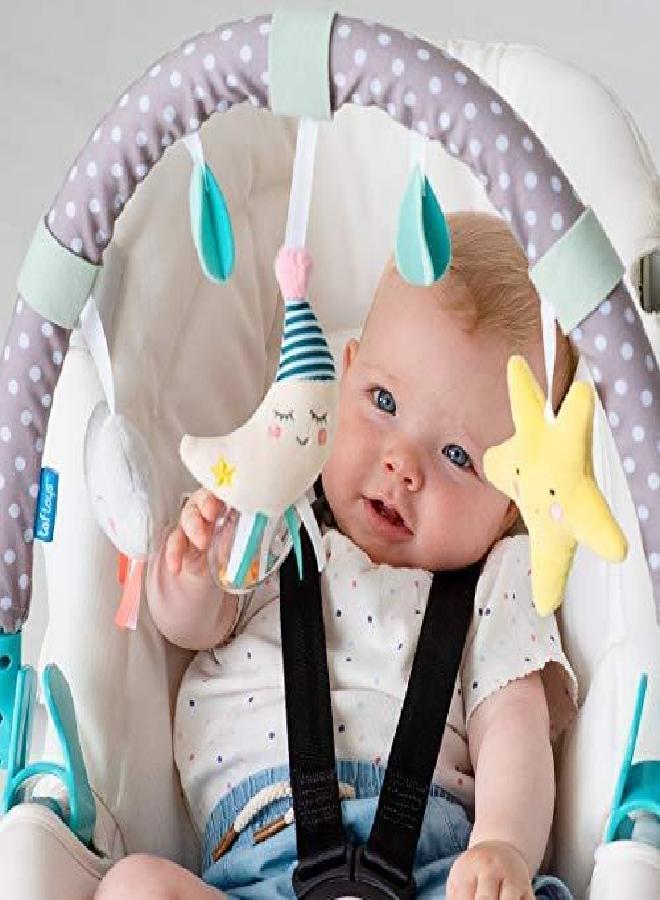 Taf Toys Mini Moon Arch | Ideal for Infants & Toddlers, Fits Stroller & Pram, Activity Arch with Fascinating Toys, Stimulates Baby’s Senses and Motor Skills Development, for Easier Outdoors