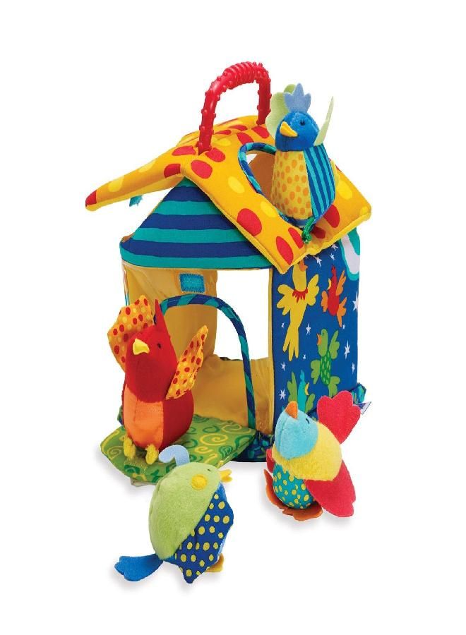 Manhattan Toy Put and Peek Birdhouse Soft Activity Toy
