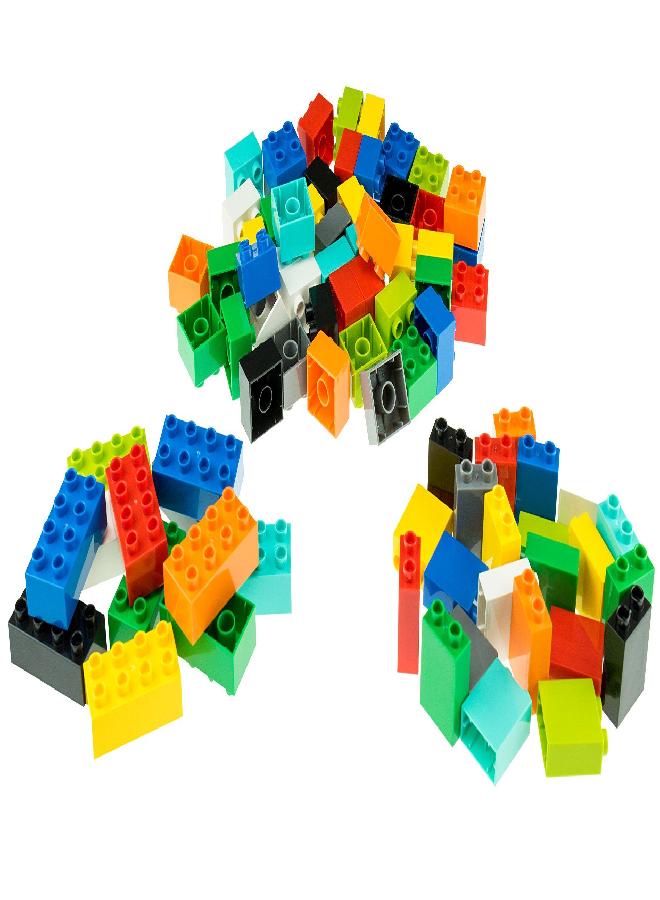 Strictly Briks Toy Building Block Big Briks Set for Kid,Baby, 10 Fun Colors, 108 Pc