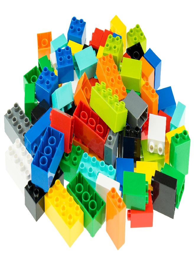 Strictly Briks Toy Building Block Big Briks Set for Kid,Baby, 10 Fun Colors, 108 Pc
