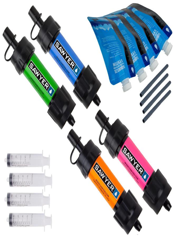 Products Sp124 Mini Water Filtration System, Gift 4-Pack, Multi-Color