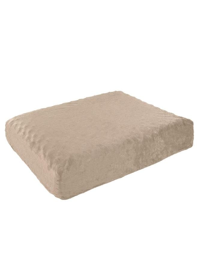 Memory Foam- 2-Layer Orthopedic Dog Bed with Machine Washable Cover - 26 x 19 for Medium Dogs up to 40lbs by PETMAKER (Tan)