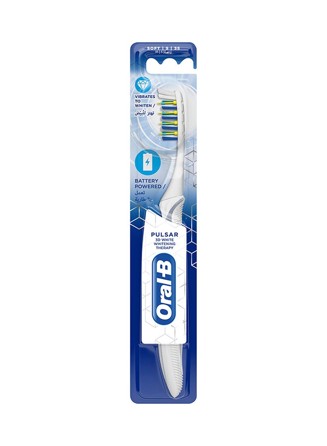 Pro-Expert Pulsar 3DW White Toothbrush, 35 Soft, 1 Count Multicolour