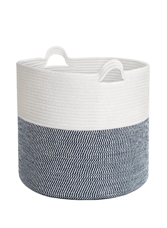 INDRESSME XXXLarge Cotton Rope Basket 21.7