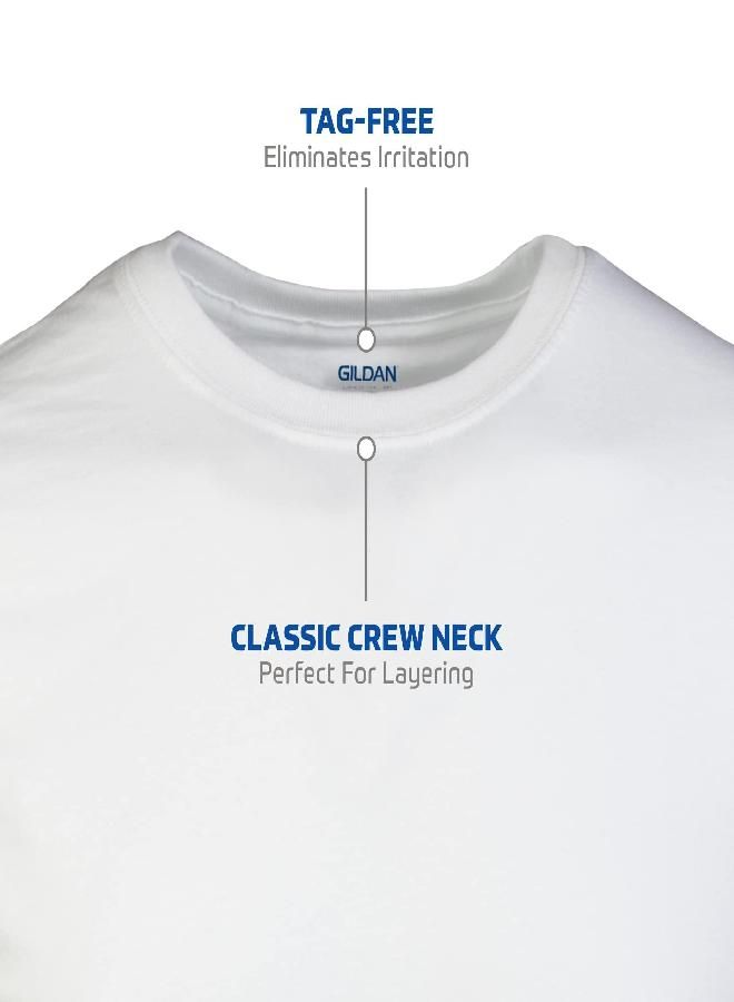 Gildan Men's Crew T-Shirts, Multipack, Style G1100, White (12-Pack), X-Large