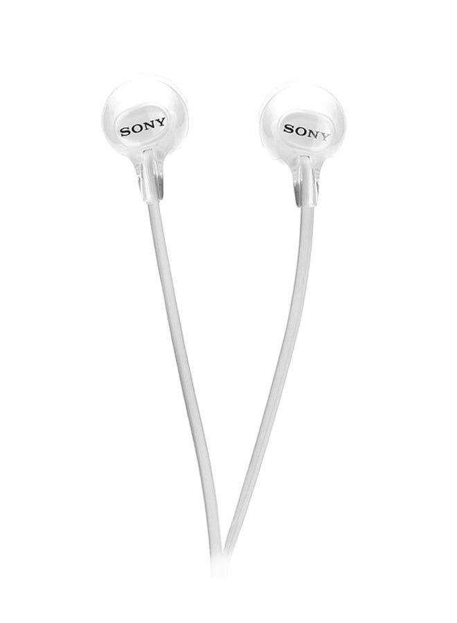Wired In-Ear Headphones With Mic White