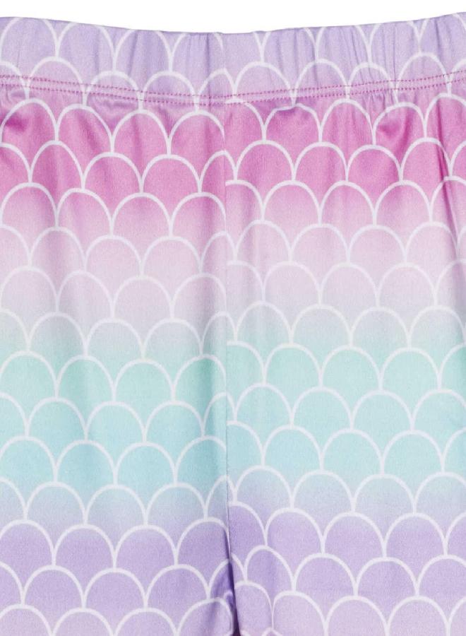 Disney Little Mermaid Princess Ariel Little Girls Pullover Hooded Legging Set 6-6X