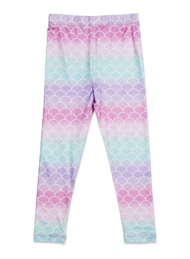 Disney Little Mermaid Princess Ariel Little Girls Pullover Hooded Legging Set 6-6X