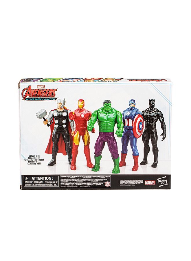 Marvel Beyond Earth's Mightiest Multipack, Set of 6 Inch Action Figures and Accessories, Marvel Toys for Kids Ages 4 and Up