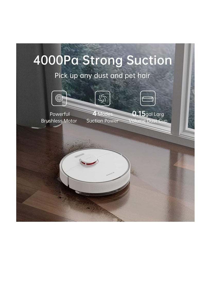 Dreame L10 Pro 2-in-1 Robot Vacuum Cleaner And Mop, Lidar Robotic Vacuum With Superb Navigation And High Precision 3D, 4-Stage Cleaning, Multi-Level Mapping With 2 Year Warranty