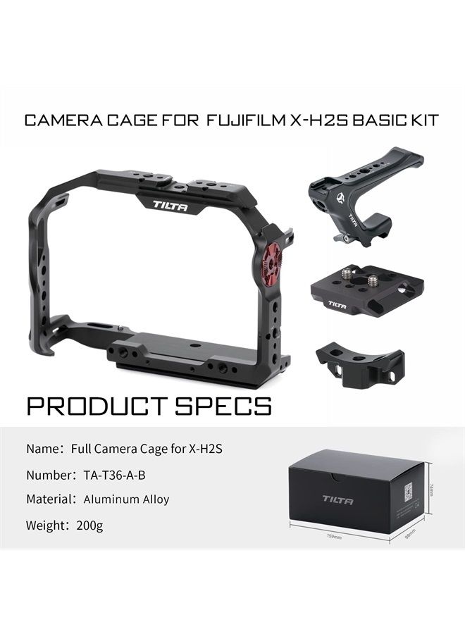 Camera Cage for Fujifilm X-H2S Basic Kit – Black | TA-T36-A-B