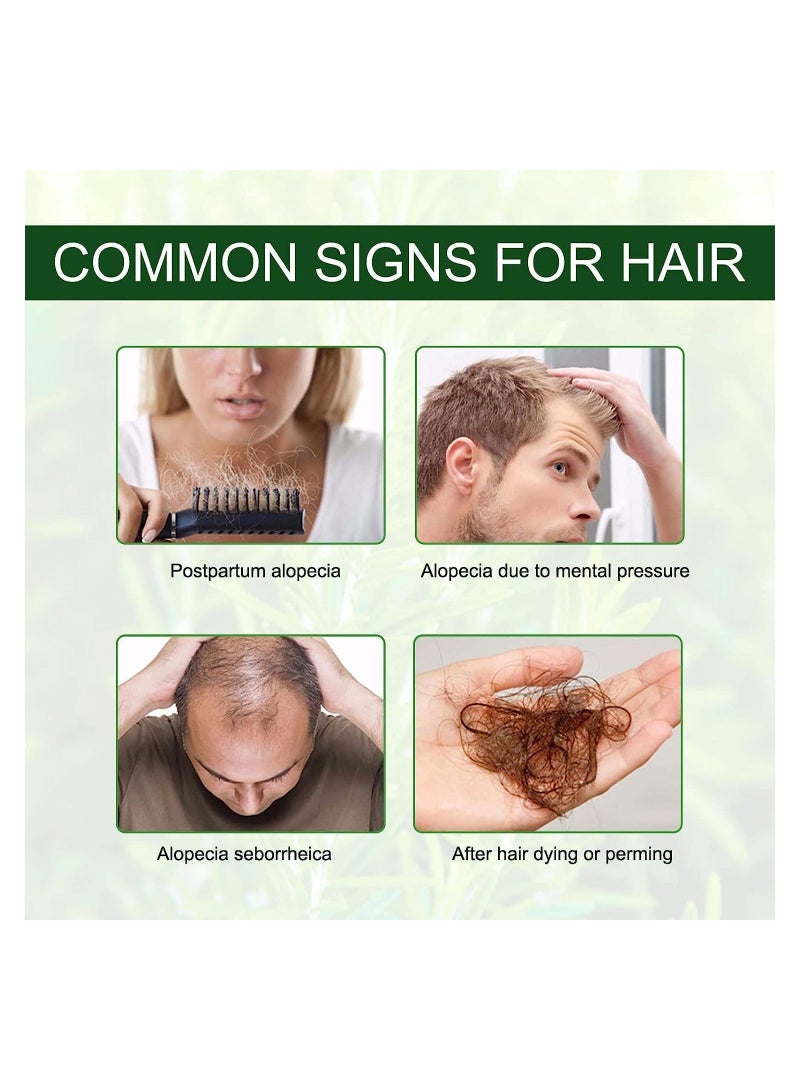 Rosemary Essential Hair Growth Oil Pure Organic Rosemary Oil for Dry Damaged Hair, Hair Growth Scalp Oil 2.02 Fl Oz