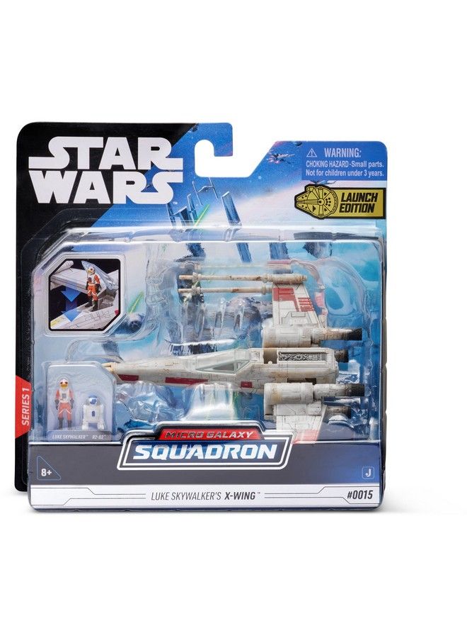 Micro Galaxy Squadron Starfighter Class Luke Skywalker’S X Wing 5 Inch Vehicle With 1 Inch Luke Skywalker & R2 D2 Micro Figures