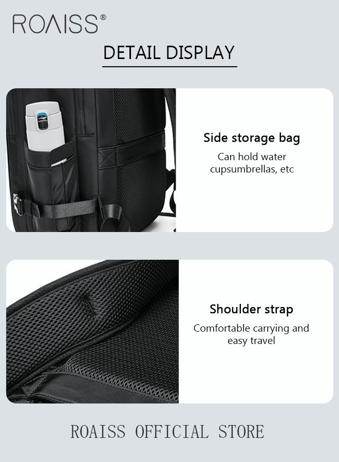 Large Travel Backpack Carry On Backpack Expandable Airline Airplane Approved Weekender Backpack Hiking Backpack Laptop Backpack with USB Charging Port Waterproof Backpack