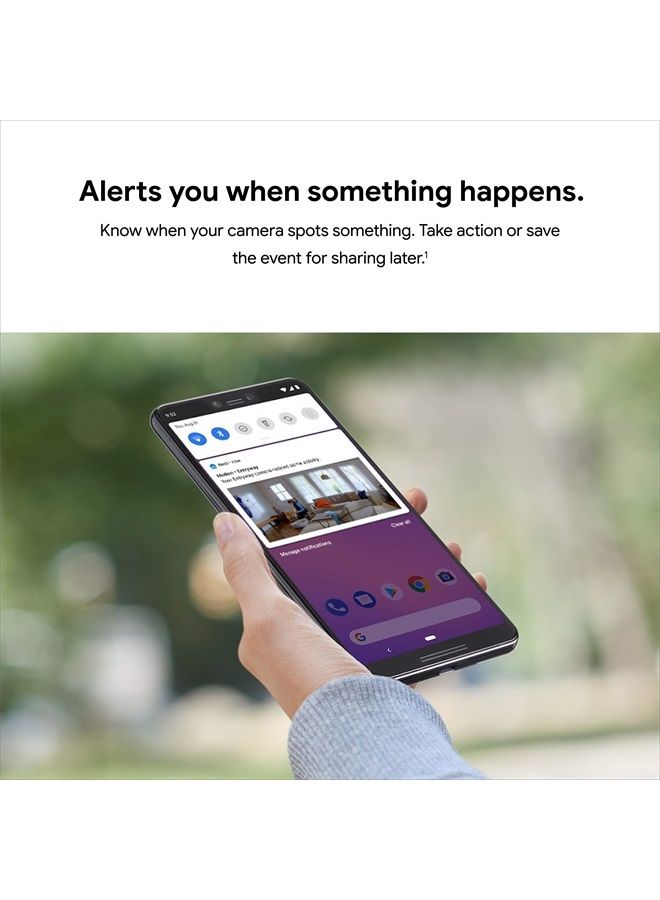 Nest Cam Indoor - 1st Generation - Wired Indoor Camera - Control with Your Phone and Get Mobile Alerts - Surveillance Camera with 24/7 Live Video and Night Vision