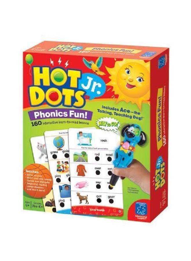 Hot Dots Jr. Phonics Fun Set With Interactive Pen Learn To Read Workbook 160 Lessons For Homeschool & Classroom Ages 3+