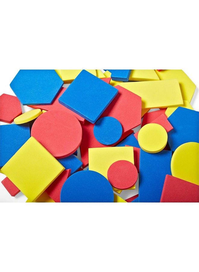 Foam Attribute Blocks Student Kit Geometry Set Preschool Learning Manipulatives For Preschool Montessori Math Shapes For Toddlers Home Schooling Materials Prek (Set Of 60 Blocks)