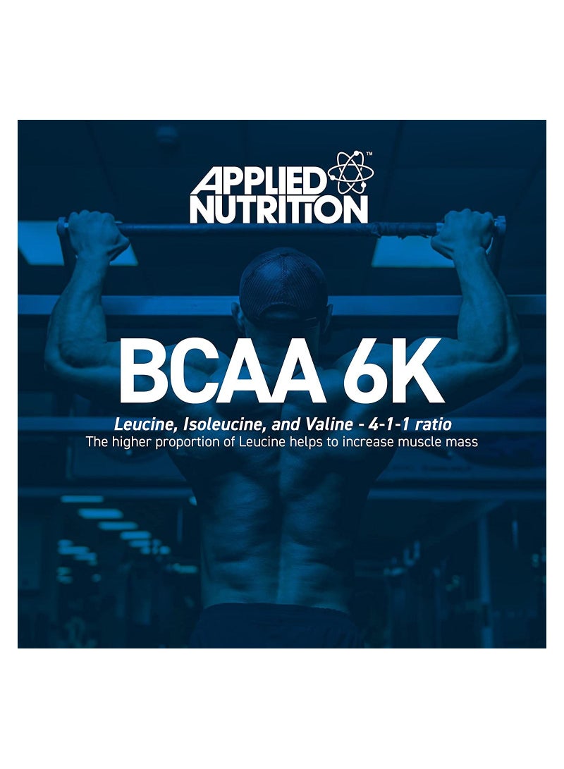 BCAA 6000mg Capsules -240 Tablets- Leucine, Isoleucine & Valine, for Endurance, Performance & Recovery, Vegan