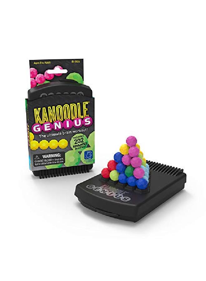 Kanoodle Genius Puzzle Game 2D & 3D Brain Games With 202 Brain Teaser Challenges Easter Basket Stuffers & Gifts For Adults Teens & Kids Ages 8 9 10+
