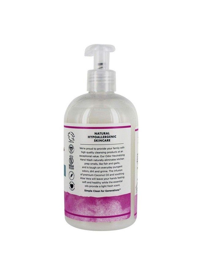 Odorneutralizing Clean Hand Soap Castile Liquid Soap Pump Bottle Moisturizing & Hydrating Kitchen Hand Wash Rosemary & Sage Scent 12 Fl Oz. Bottle 4Pack