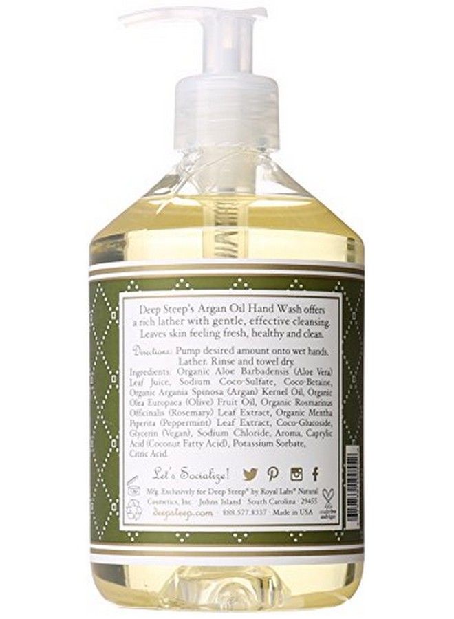 Argan Oil Liquid Hand Wash Rosemary Mint 176 Fluid Ounce