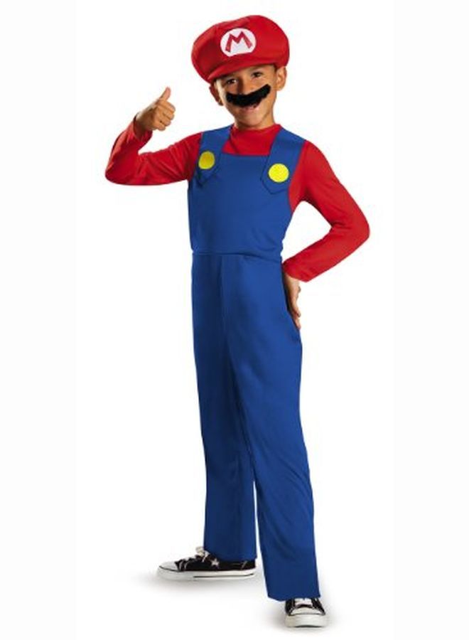 Nintendo Super Mario Brothers Mario Classic Boys Costume Extra Small/3T4T