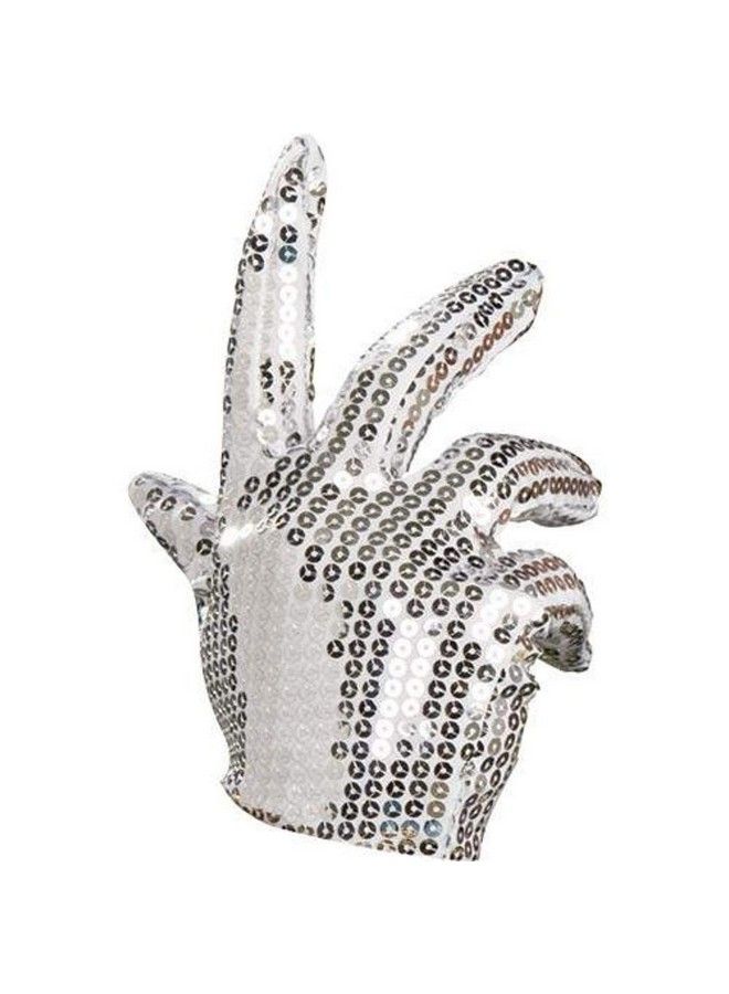 Michael Jackson Sequin Glove Silver