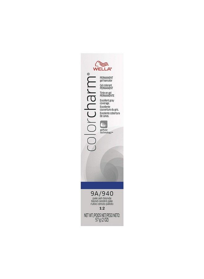 Wella Colorcharm Permanent Gel Hair Color For Gray Coverage 9A Pale Ash Blonde