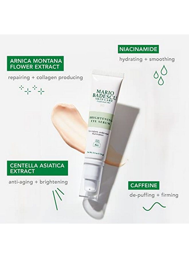 Brightening & Revitalizing Under Eye Serum Anti Aging & Hydrating Reduces The Appearance Of Fine Lines & Dark Circles With Caffeine And Squalane 0.5 Oz
