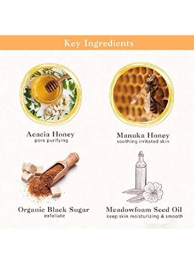 Skinfood Mask Honey Sugar 120G Facial Pore Cleanser Nourishing & Firming Skin Exfoliator Wash Off Face Masks W/Melting Sugar For Healthy And Smooth Skin Showerproof Texture (423 Oz)