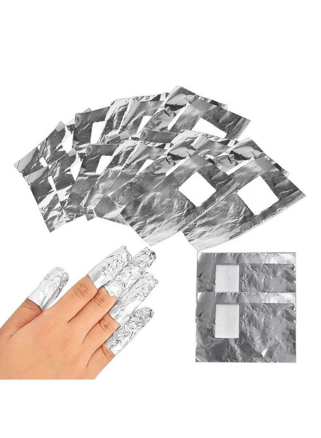 100Pcs Aluminium Foil Remover Wraps Nail Art Soak Off Acrylic Gel Nail Polish Removal Tool