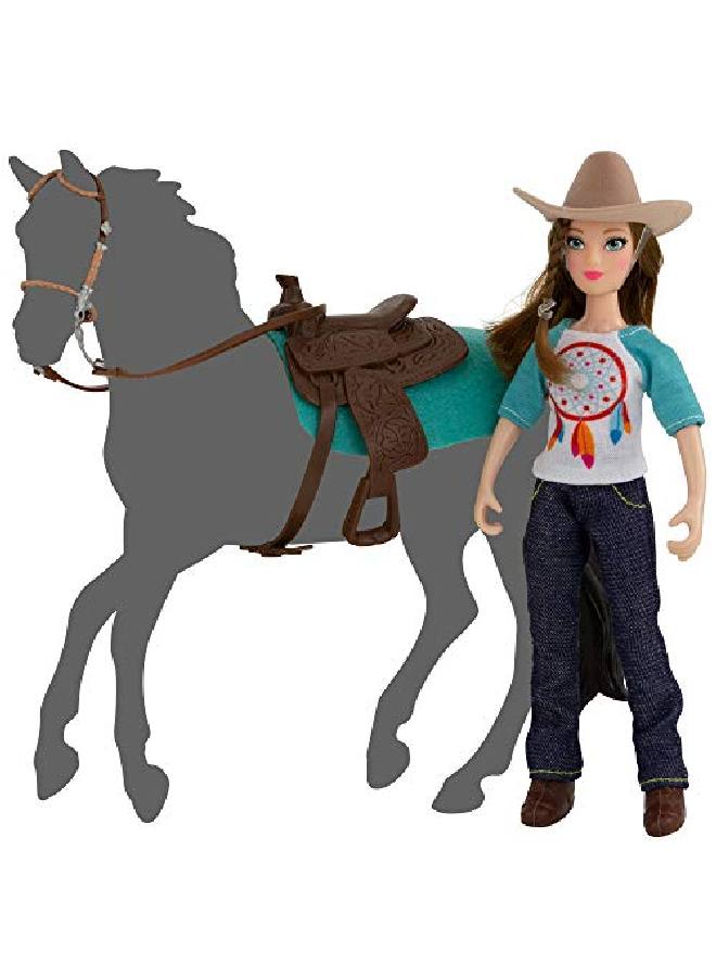 Freedom Series (Classics) Natalie Cowgirl Doll 5 Piece Doll And Accessory Set 112 Scale Model #62025 7 Inches
