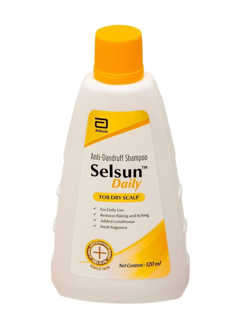 Selsun Daily AntiDandruff Shampoo for Dry Scalp 120 ml