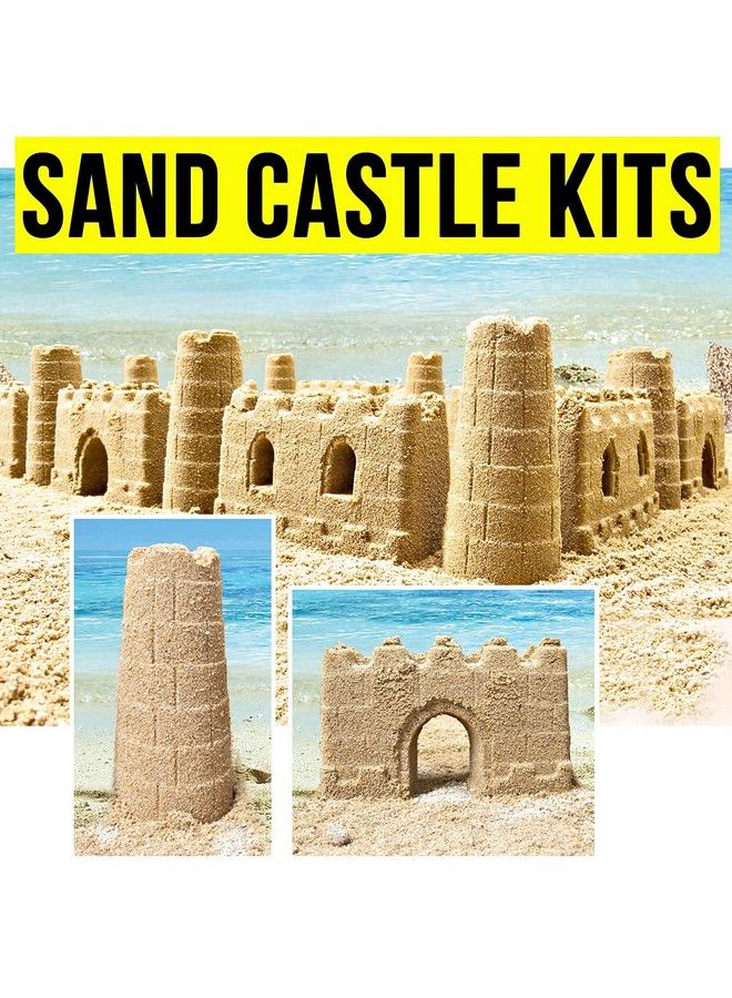 Beach Builder Create A Sand Castle Pro Building Split Mold Kit Toy For Kids (18 Pcs)